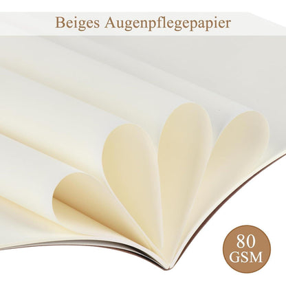 Notizbuch A5 blanko, 24er Pack, FSC-Papier, Künstler & Studenten