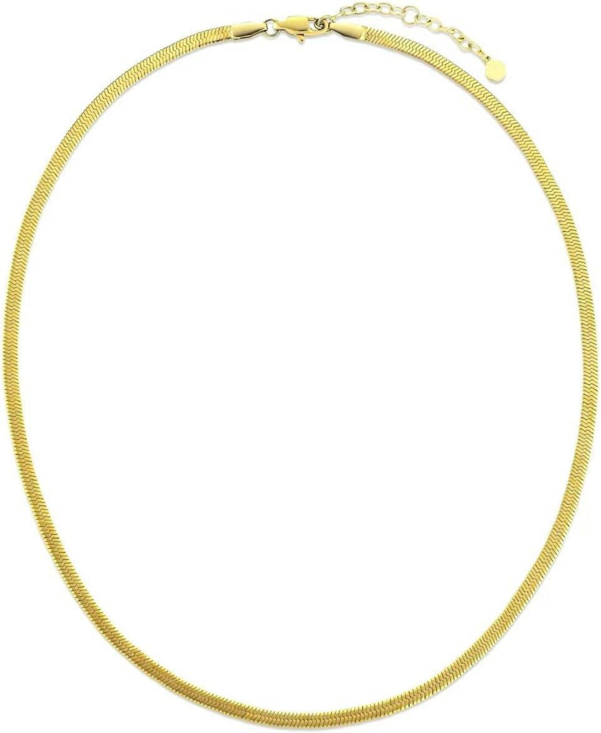 Schlangenkette Edelstahl Flache Franco Kette Silber Gold 41-51cm