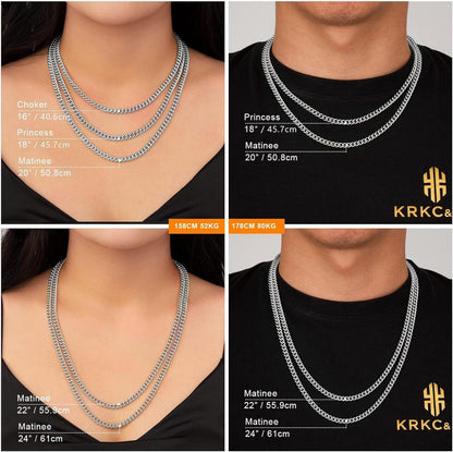 Schlangenkette Damen 3mm/5mm Edelstahl Franco Kette verstellbar 41-51cm