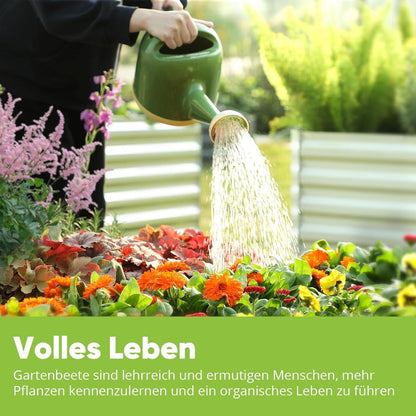 Quictent Hochbeet Pflanzkasten 180x90x56cm Metall Grau