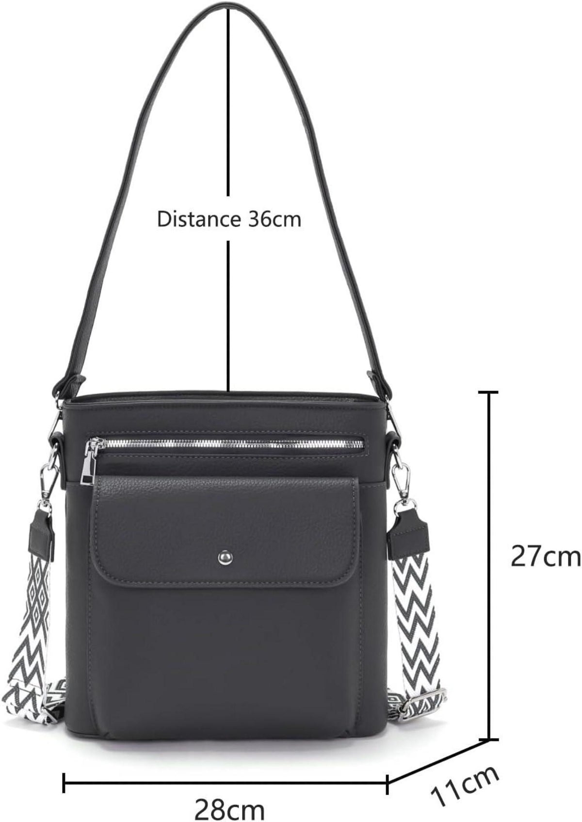 YISUOHOOM Umhängetasche Damen Mittelgroß Crossbody Bag