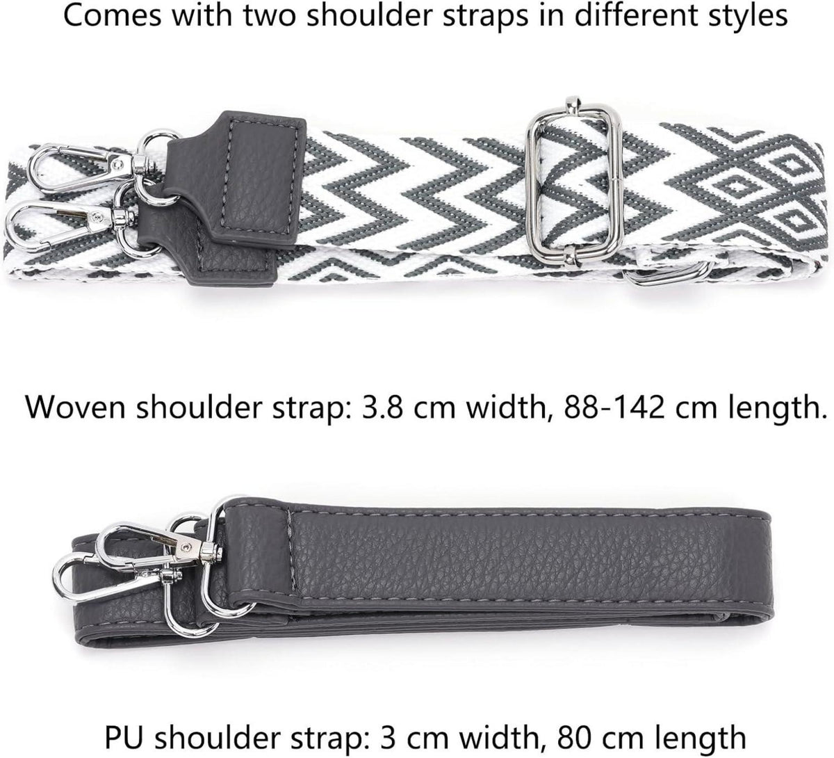 Umhängetasche Damen Mittelgroß Crossbody 3 Reißverschlusstaschen