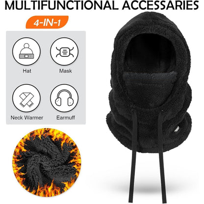 Sturmhaube Winter Mütze Fleece Warm Herren Damen Multifunktion
