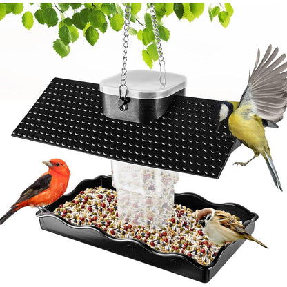 Vogelfutterspender mit Futterstation für Balkon Terrasse