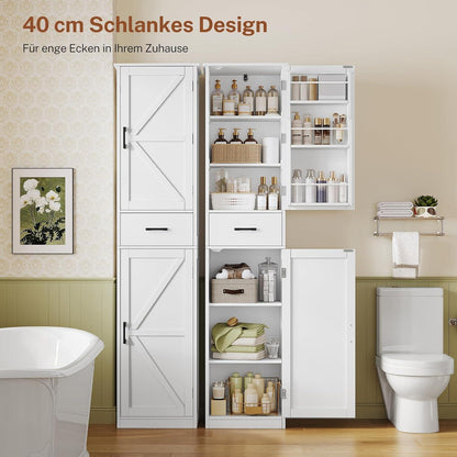 Hoch Küchenschrank mit verstellbaren Böden & Türfächern, 170cm