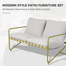 Grand patio Gartenmöbel Set 4 Sitzer mit Kissen, Rope Lounge