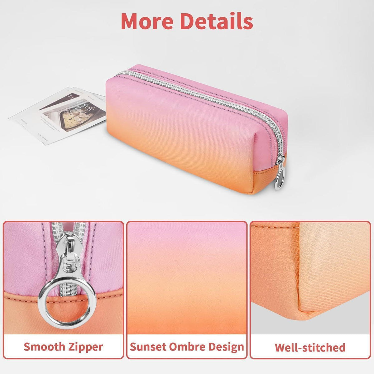 Federmäppchen große Kapazität, Sunset Ombre
