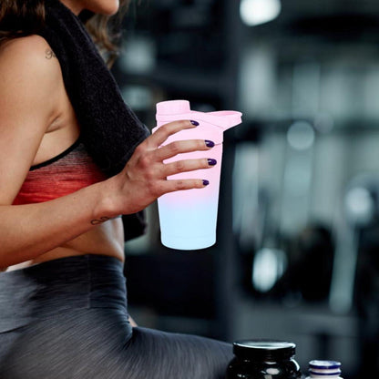 Protein Shaker 500ml Edelstahl Doppelwandig Vakuum Isoliert BPA Frei