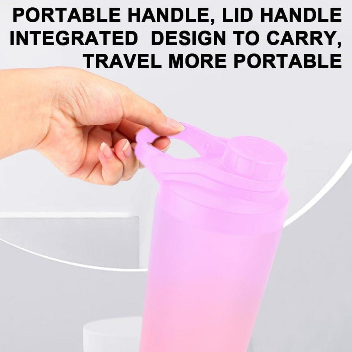 Protein Shaker 500ml Edelstahl Isoliert Auslaufsicher Shake Becher