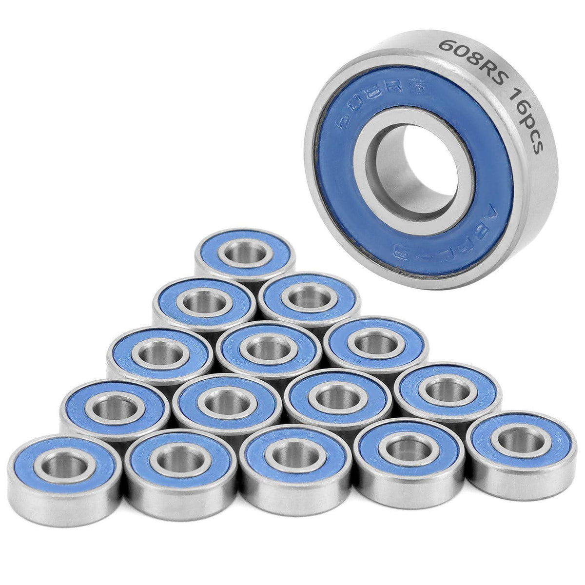 Kugellager 608RS ABEC 9 Doppelt Geschirmt 16er Pack