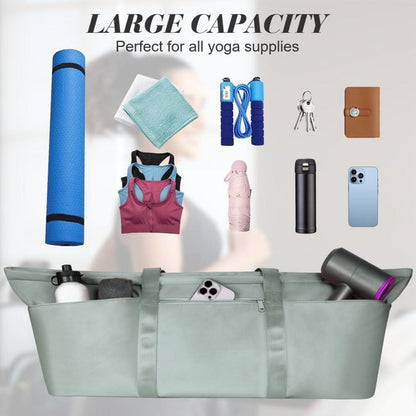 Yogatasche Damen groß mit Nassfach & Schuhtasche, verstellbarem Schultergurt