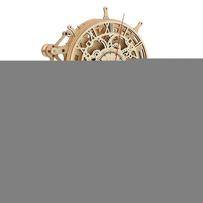 3D Holzpuzzle Uhr – Piratenschiff Modellbausatz zum Selberbauen