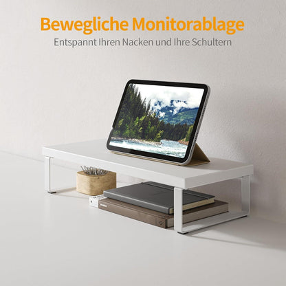 Gaming Schreibtisch L-Form 150x120cm Monitorständer