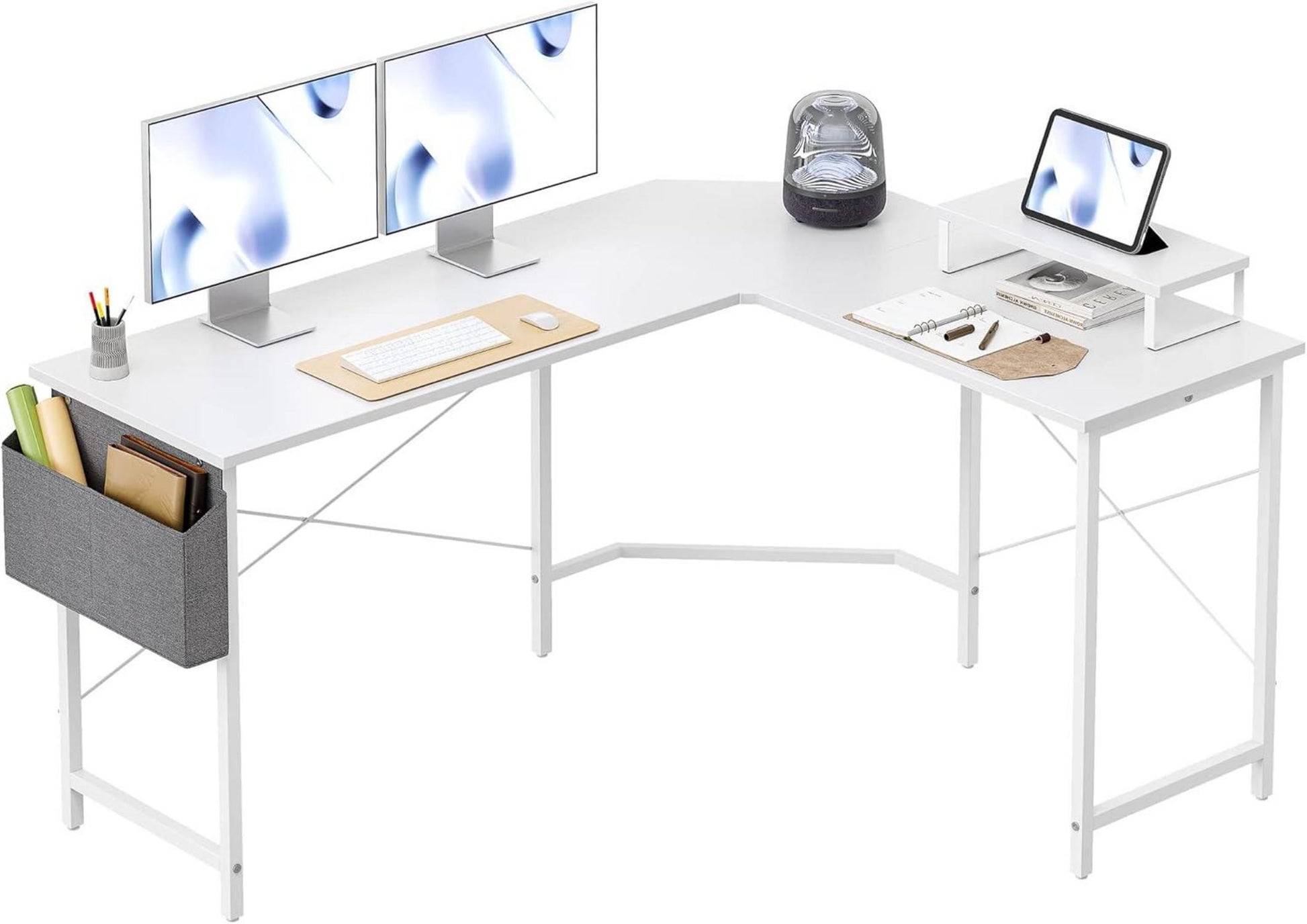 Gaming Eckschreibtisch 120x120cm mit Monitorständer