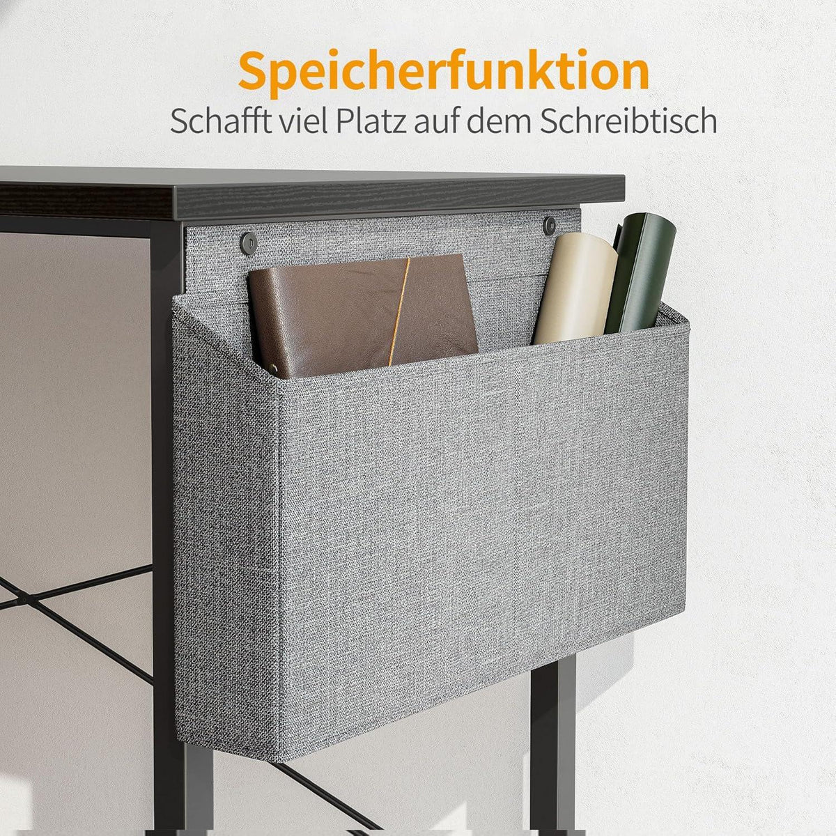 Großer Cubiker Gaming Tisch 170x120cm Monitorständer Aufbewahrung L-Form