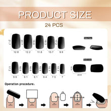 24 Stück Reinweiß Press on Nails Extra Kurz Natürlich