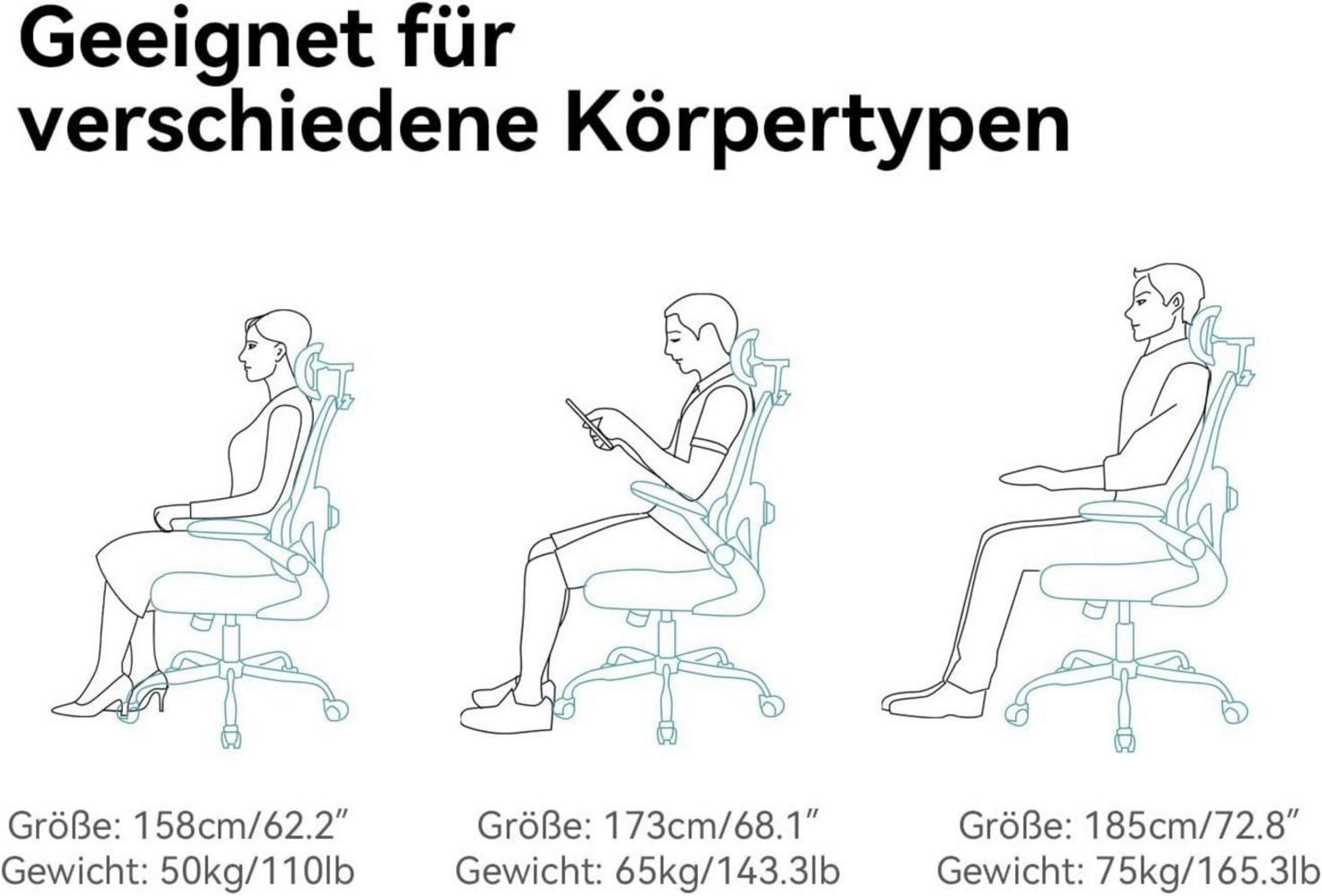 N56 Ergonomischer Bürostuhl mit Dynamischer Lendenstütze und Weichem Sitzkissen