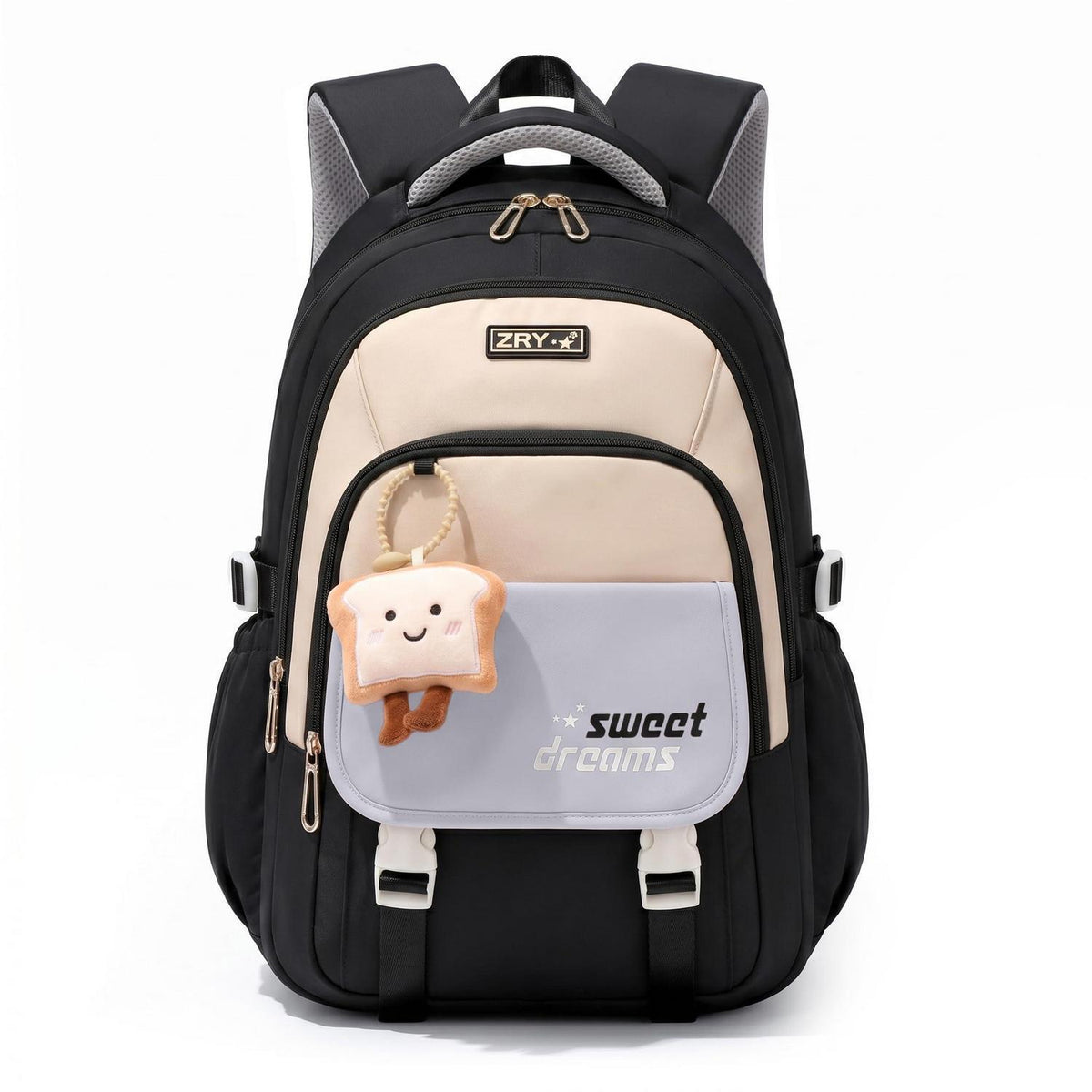 Schulrucksack Teenager Mädchen - 36L, Schwarz