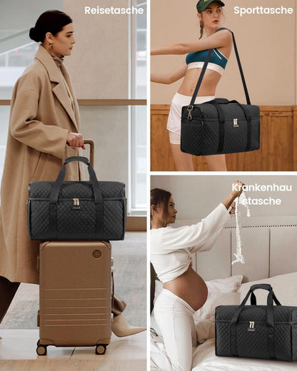 Leichte Große Reisetasche Damen Handgepäck Weekender Tasche
