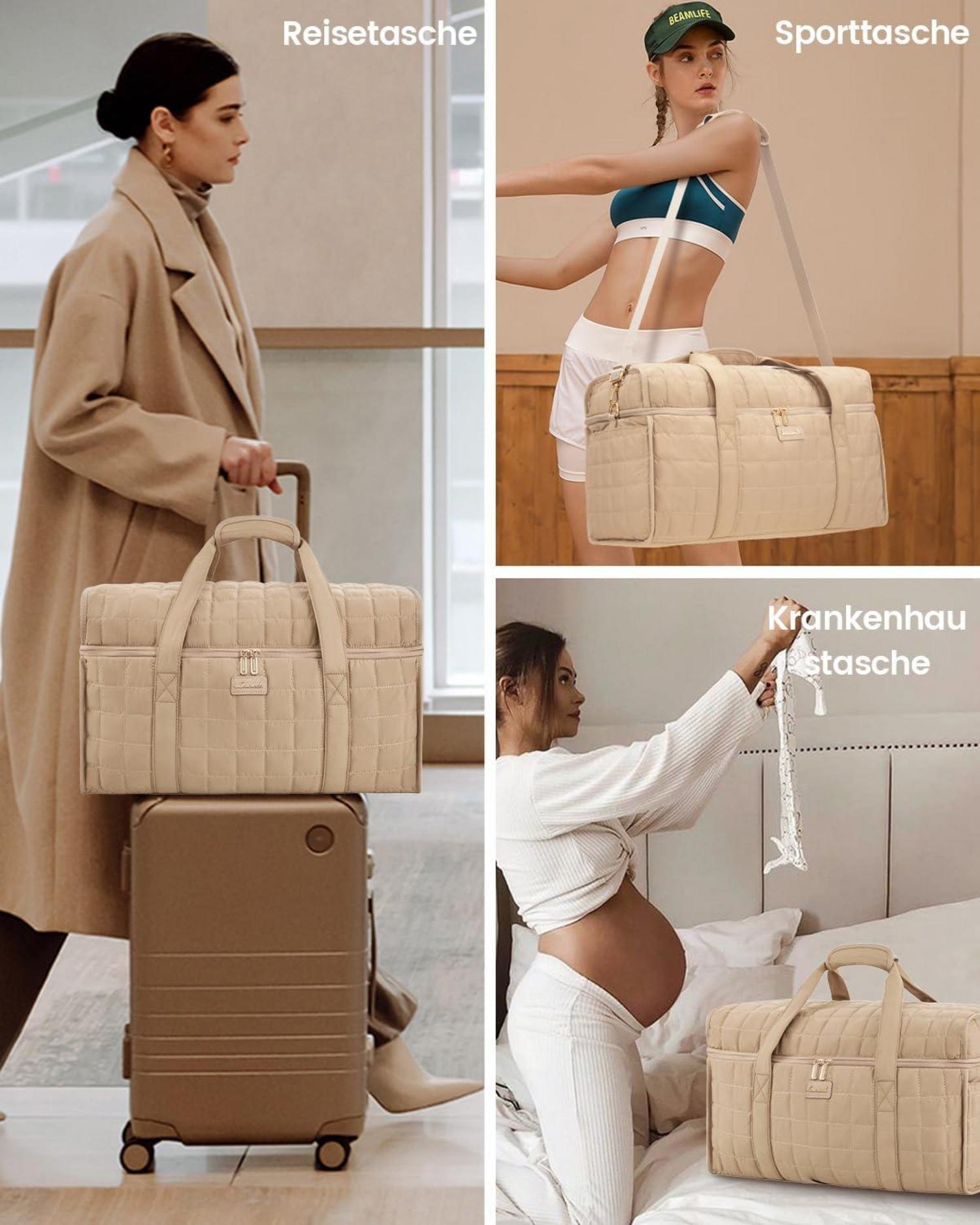 Reisetasche Damen Große Öffnung Handgepäck Weekender