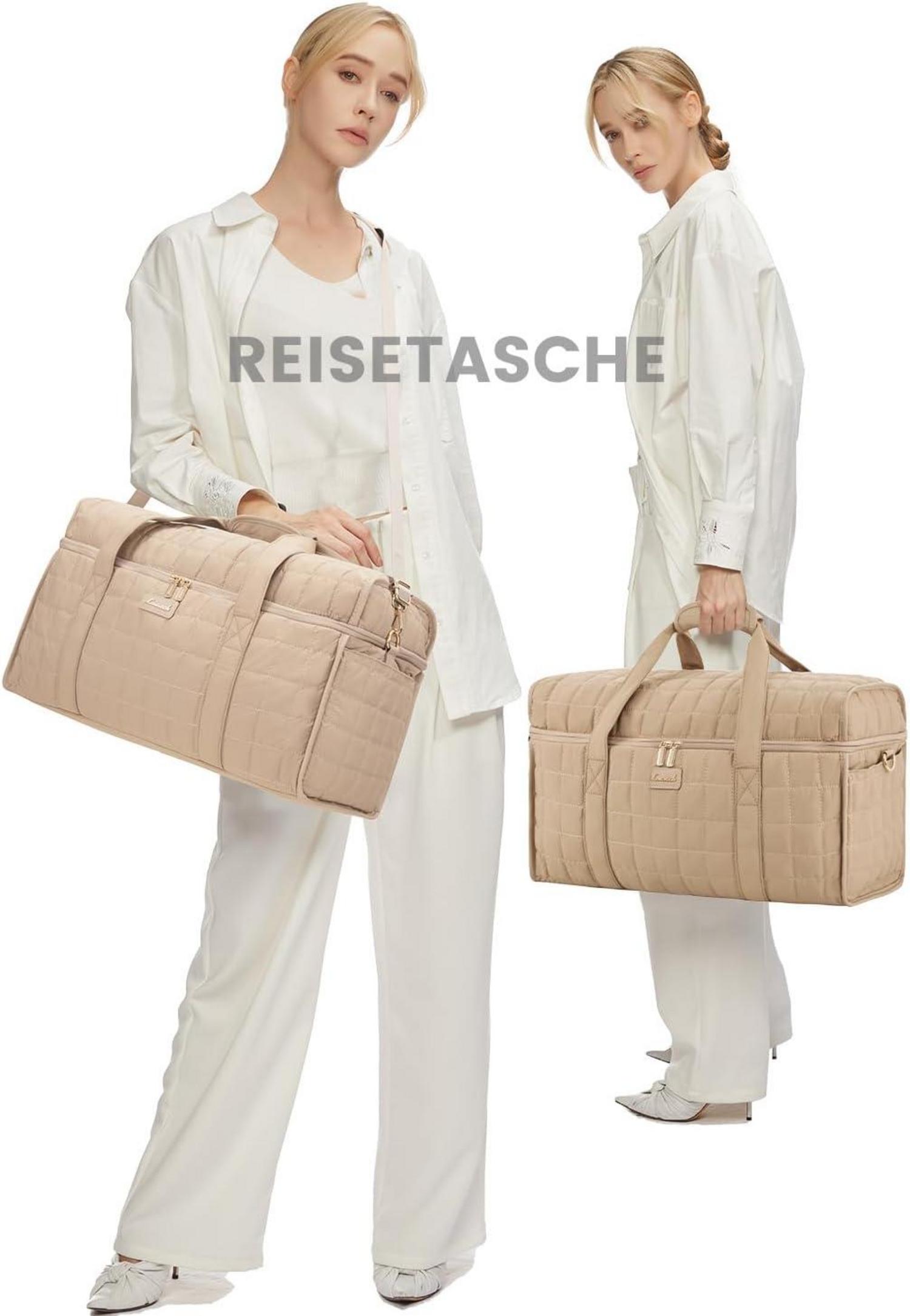 Große Weekender Reisetasche Damen Handgepäck Travel Duffle Wasserdicht