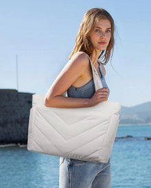 Laptoptasche Damen 15,6 Zoll Handtasche Groß Beige