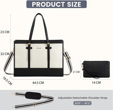 Laptoptasche Damen 17,3 Zoll Handtasche Arbeitstasche Uni