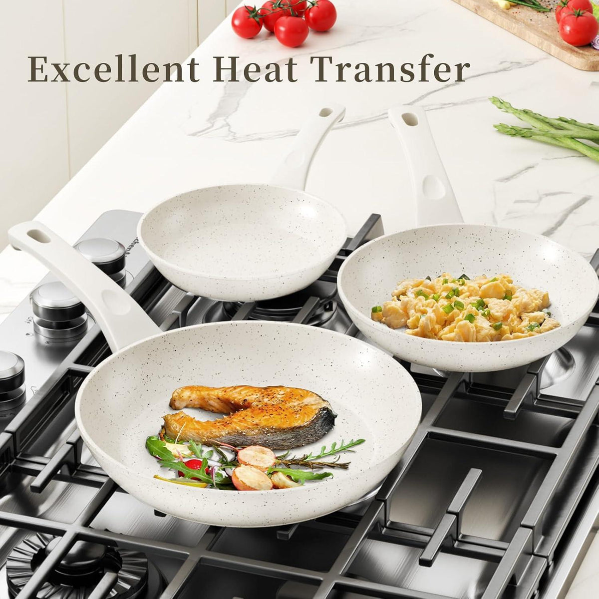 Innerwell Antihaft Keramik Bratpfanne 24 cm Pfanne Induktion Aluminium