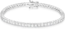 Elegantes Moissanite Tennisarmband Silber 925 VVS1 D Farbe 3mm