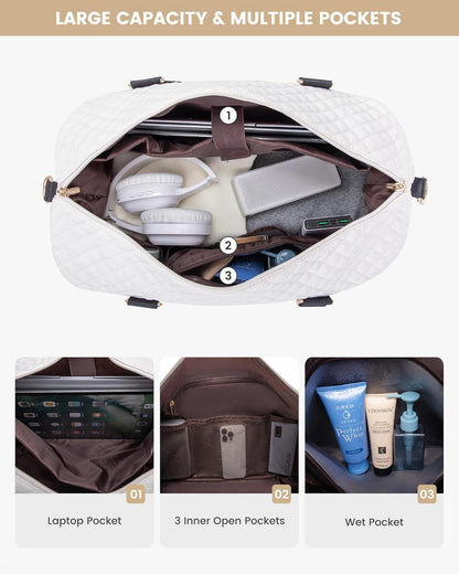 Weekender Damen Reisetasche Handgepäck Sporttasche Schuhfach Flugzeug