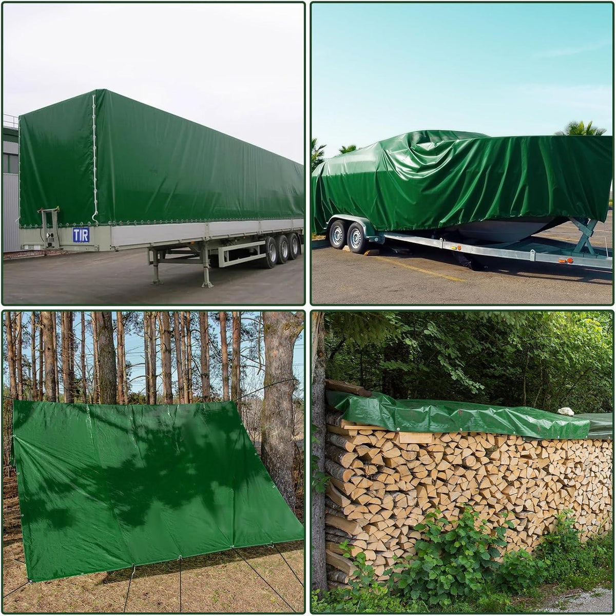 LKW Abdeckplane 4x8m | Premium PVC Plane mit Ösen – Wasserdicht & Reißfest