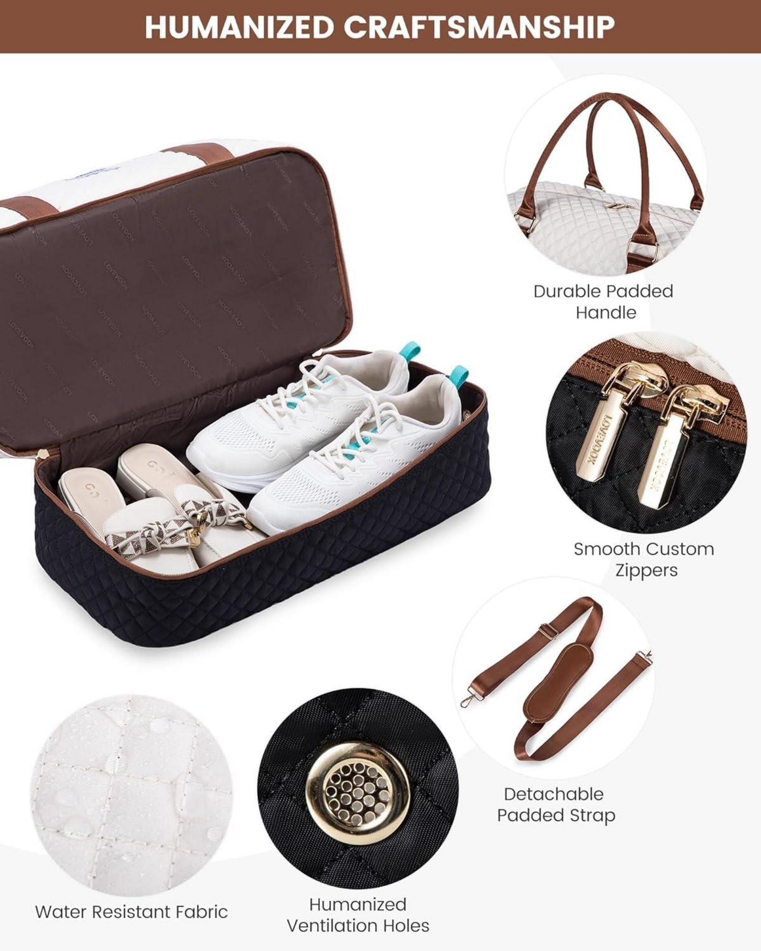 LOVEVOOK Reisetasche Handgepäck Damen Sporttasche mit Schuhfach