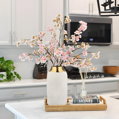 Keramik Vase Beige – Minimalistisch Moderne Deko Vase Weiß