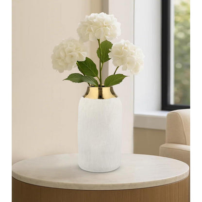 Keramik Vase Beige – Minimalistisch Moderne Deko Vase Weiß