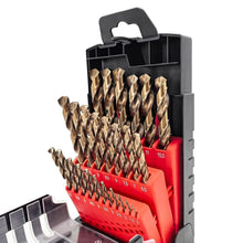 HSS-E M35 Kobalt Spiralbohrer-Set 25tlg. 1-13mm für Metall & Edelstahl