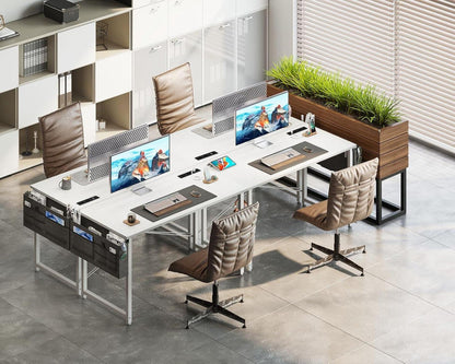 Kleiner Schreibtisch mit Steckdosen und Aufbewahrungstasche, Gaming