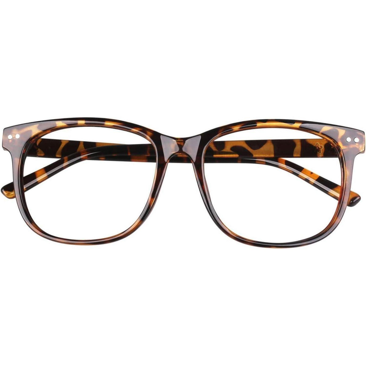 Hornbrille mit Leopardenmuster, UV400 Schutz, Großer Rahmen