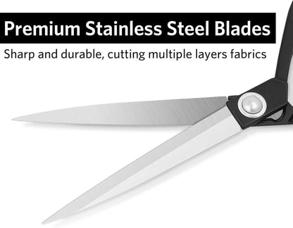 Professionelle Edelstahl Nähschere für Stoff Leder 20 cm+26 cm