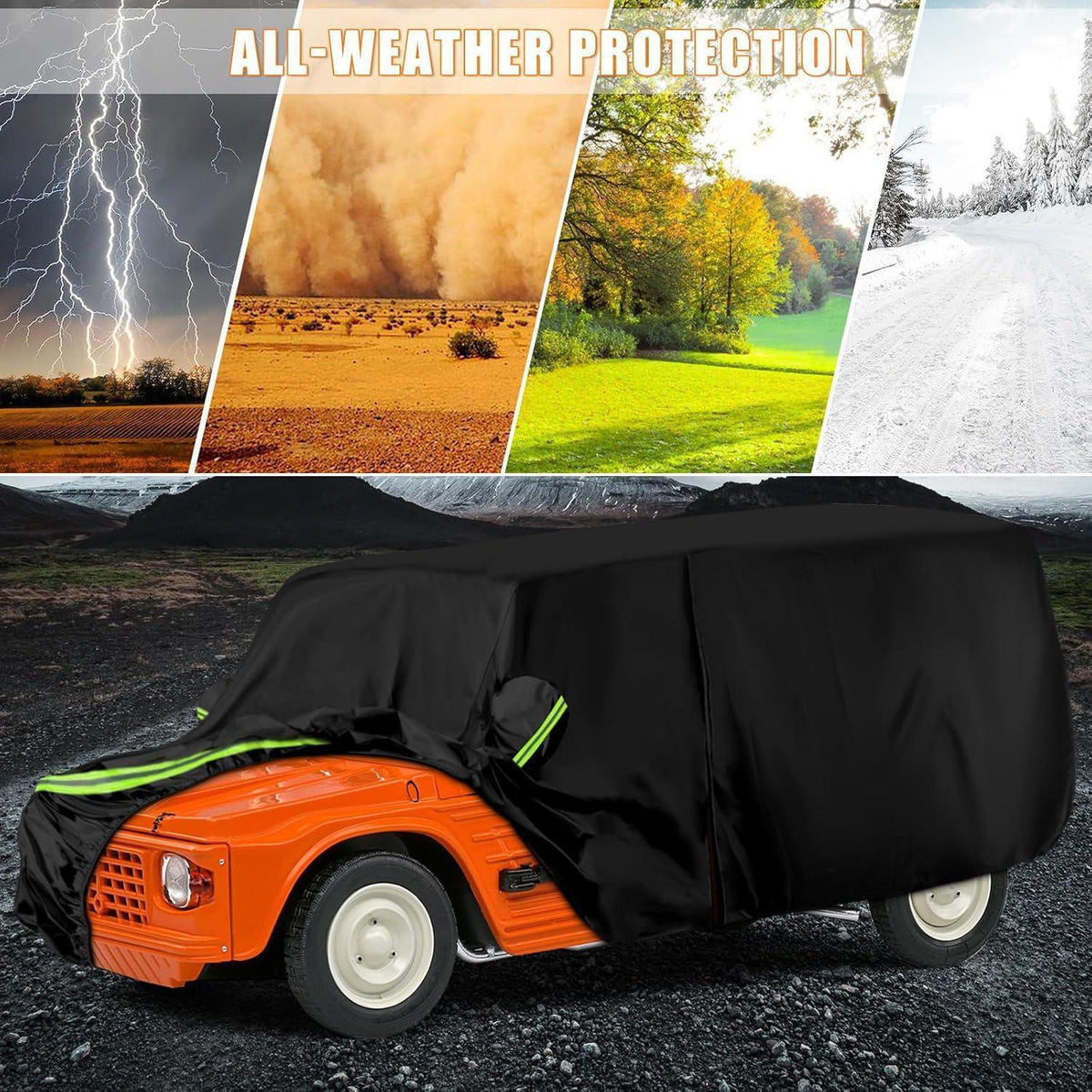 Autoabdeckung Citroen Mehari 1968-1988, wasserdicht & allwetterfest