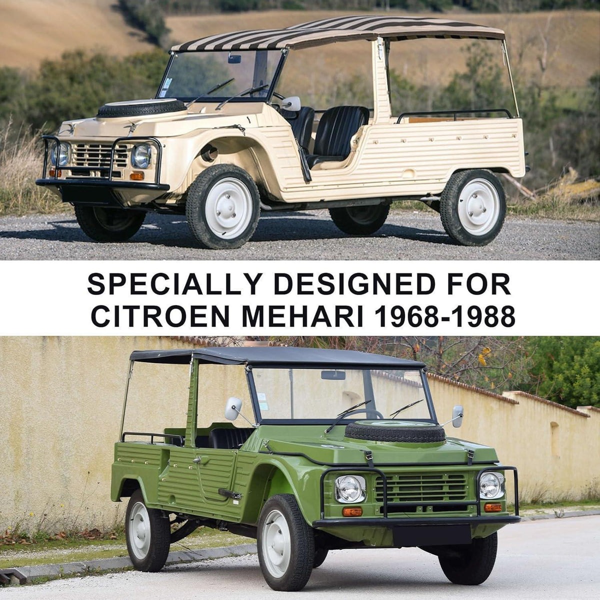 Autoabdeckung Citroen Mehari 1968-1988, wasserdicht & allwetterfest