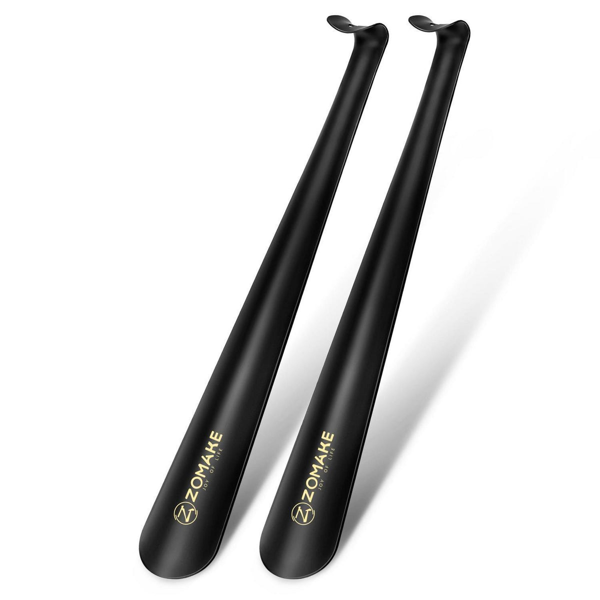Schuhlöffel Set 2er-Pack, 42cm, Metall, Schwarz
