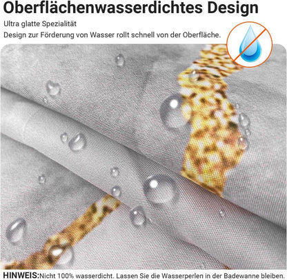 Duschvorhang Marmor 180x200cm Antischimmel Wasserabweisend
