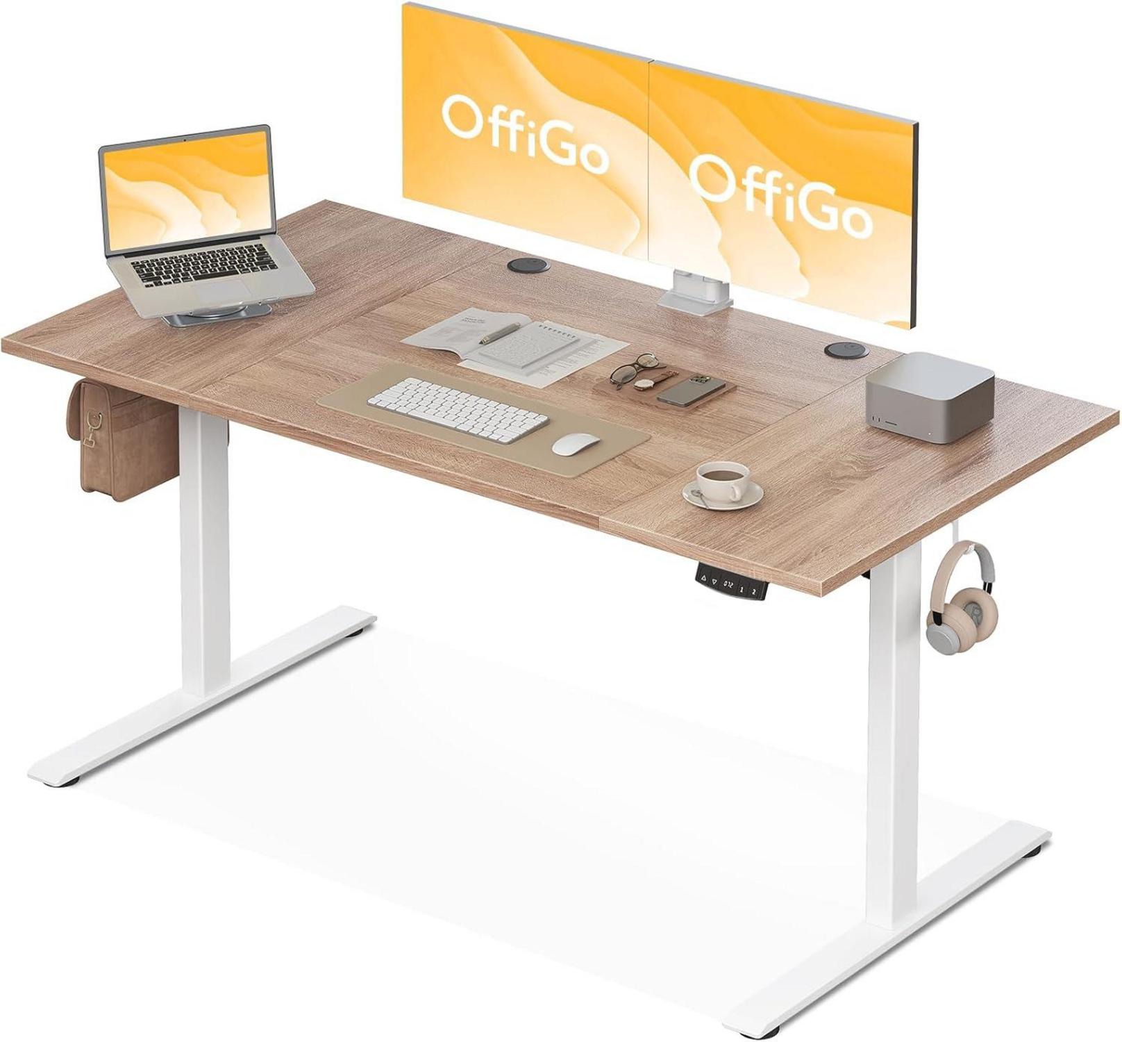Höhenverstellbarer Elektrischer Schreibtisch 160 cm Memory-Funktion