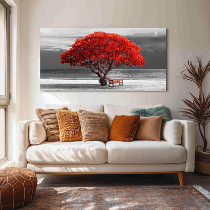 XXL Leinwandbild Baum des Lebens 73x146 cm, Modernes Wandbild