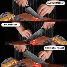3-teiliges Küchenmesser Set Japanisches Damaststahl Messer
