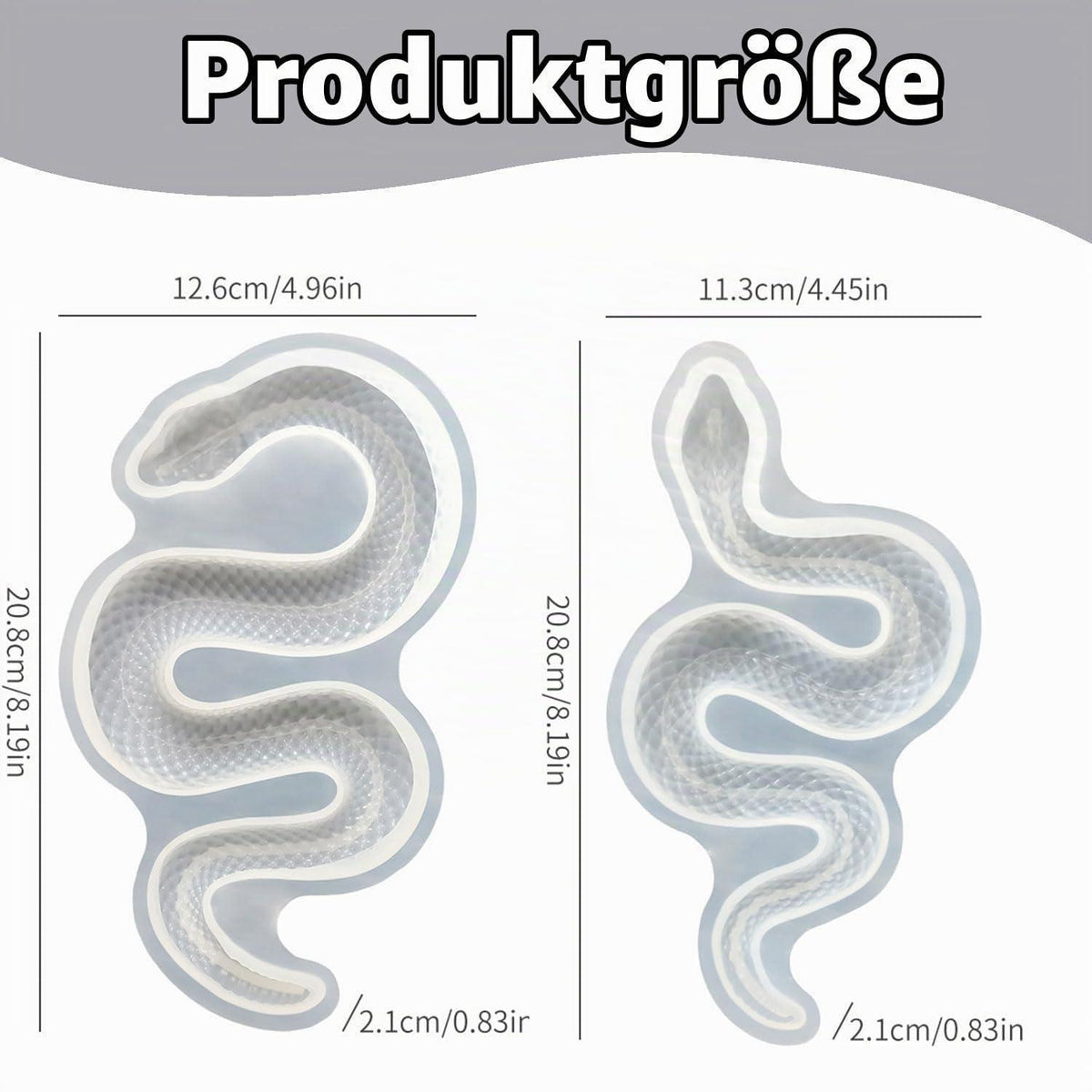 Silikonform Schlange 3D – Gießform für Epoxidharz & Co.