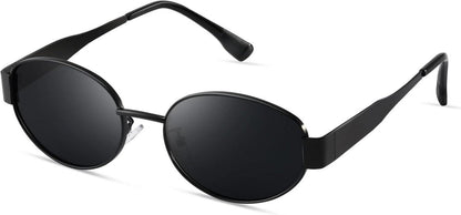 KATZENAUEN SONNENBRILLE Polarisiert Gold Vintage Oval UV400 Schutz