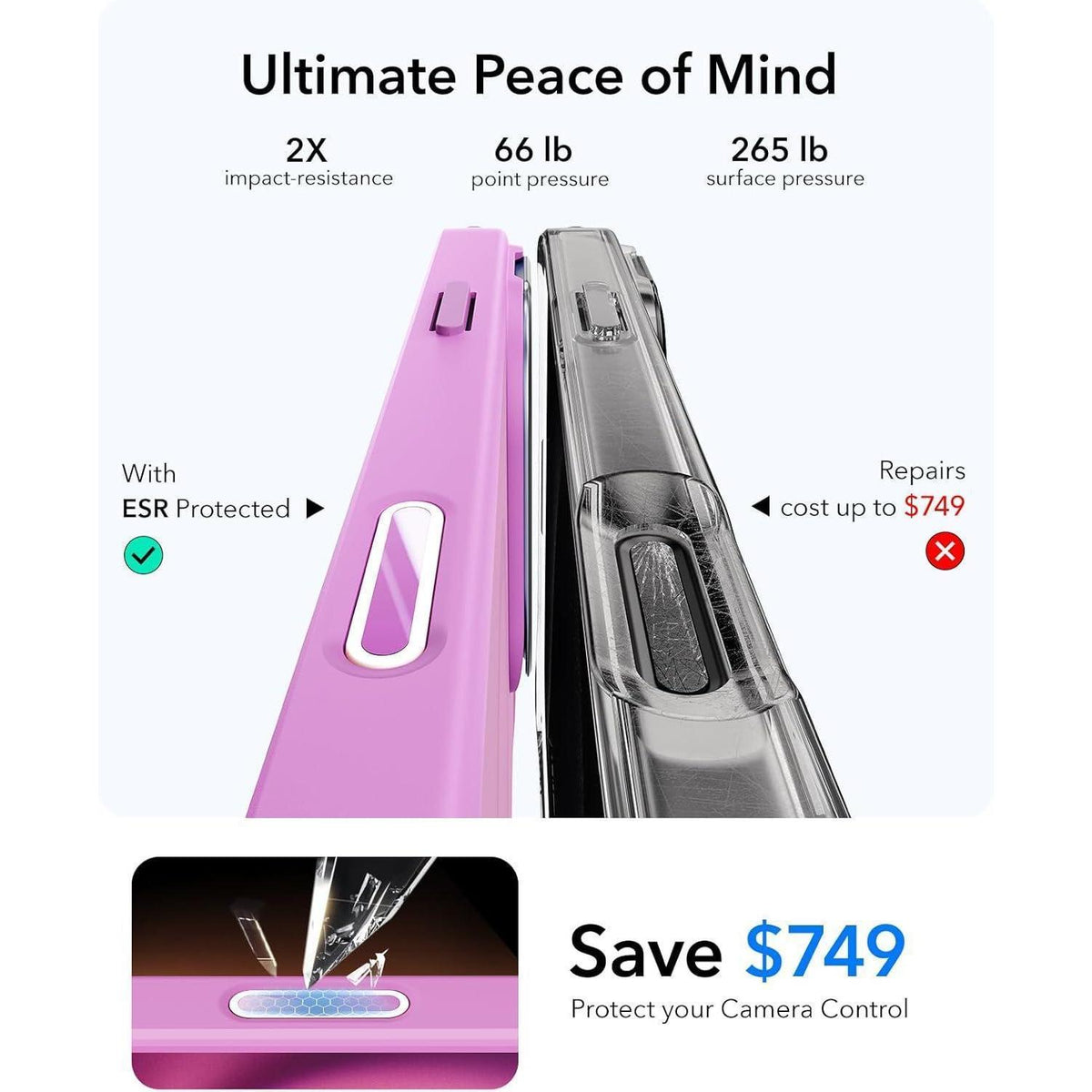 iPhone 16 Hülle mit MagSafe & integriertem Ständer, Klares Rosa