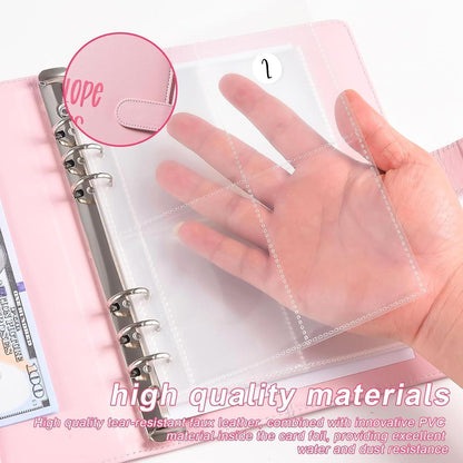 AMONENZ Sparchallenge Budgetplaner A5 Kunstleder Geld Binder