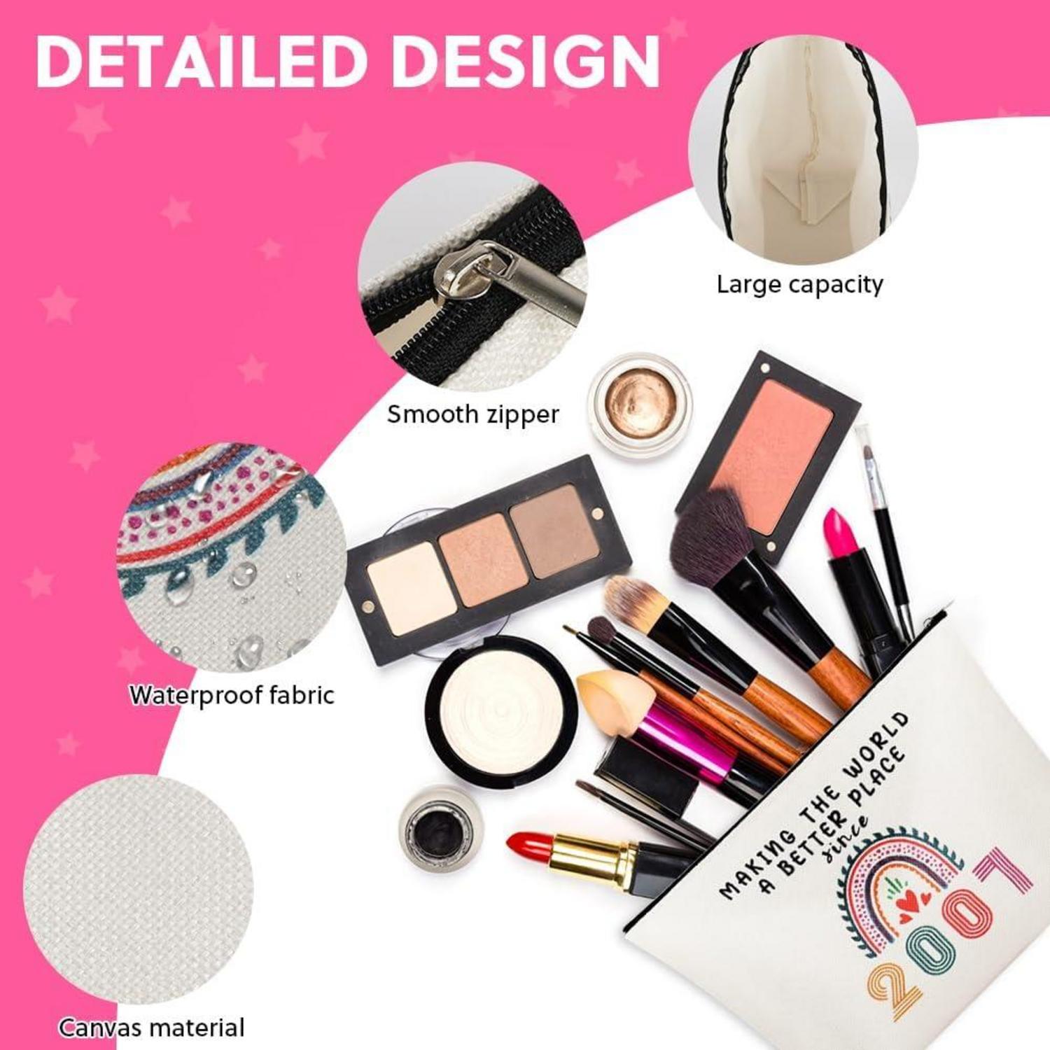 Kosmetiktasche Damen 30. Geburtstag Make-Up Schminktasche Tragbare Makeup Bag